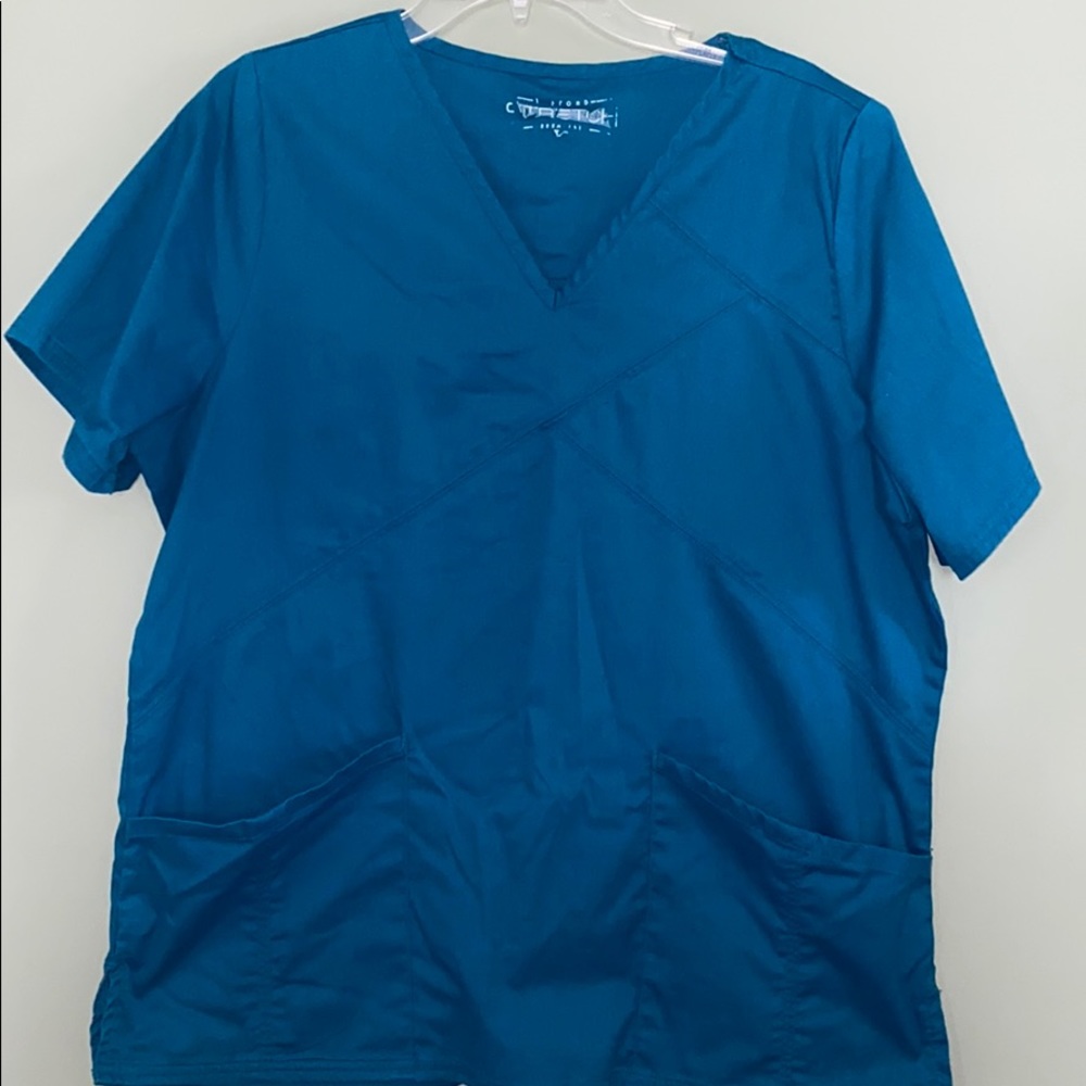 Turquoise scrub top
